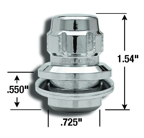  [AUSTRALIA] - Gorilla Automotive 73631T Toyota O.E. Wheel Locks With Washer (12mm x 1.50 Thread Size) 12 Millimeter x 1.50 4-Pack