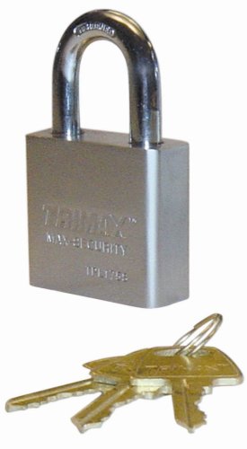  [AUSTRALIA] - Trimax TPL175S Square Hardened 50mm Solid Steel Padlock 1.25" x 10mm Dia. Shackle - Rekeyable