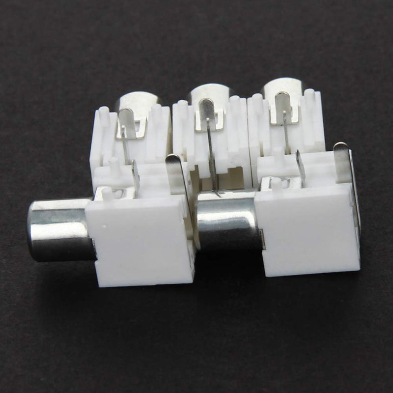  [AUSTRALIA] - Fielect 10Pcs RCA Female Jack 2 Pin PCB Mounted AV Concentric Outlet 1 RCA Female Socket Connector Stereo Audio Video Jack