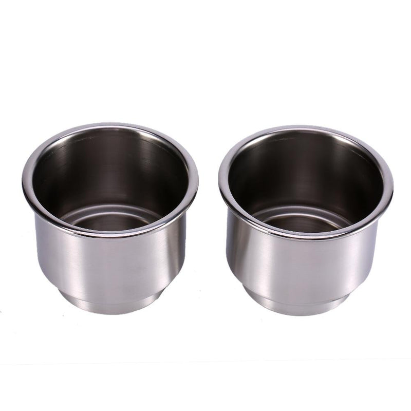  [AUSTRALIA] - 2Pcs Stainless Steel Cup Drink Bottle Holder Rust and corrosion resistant Cup Holder for Marine Boat RV Camper