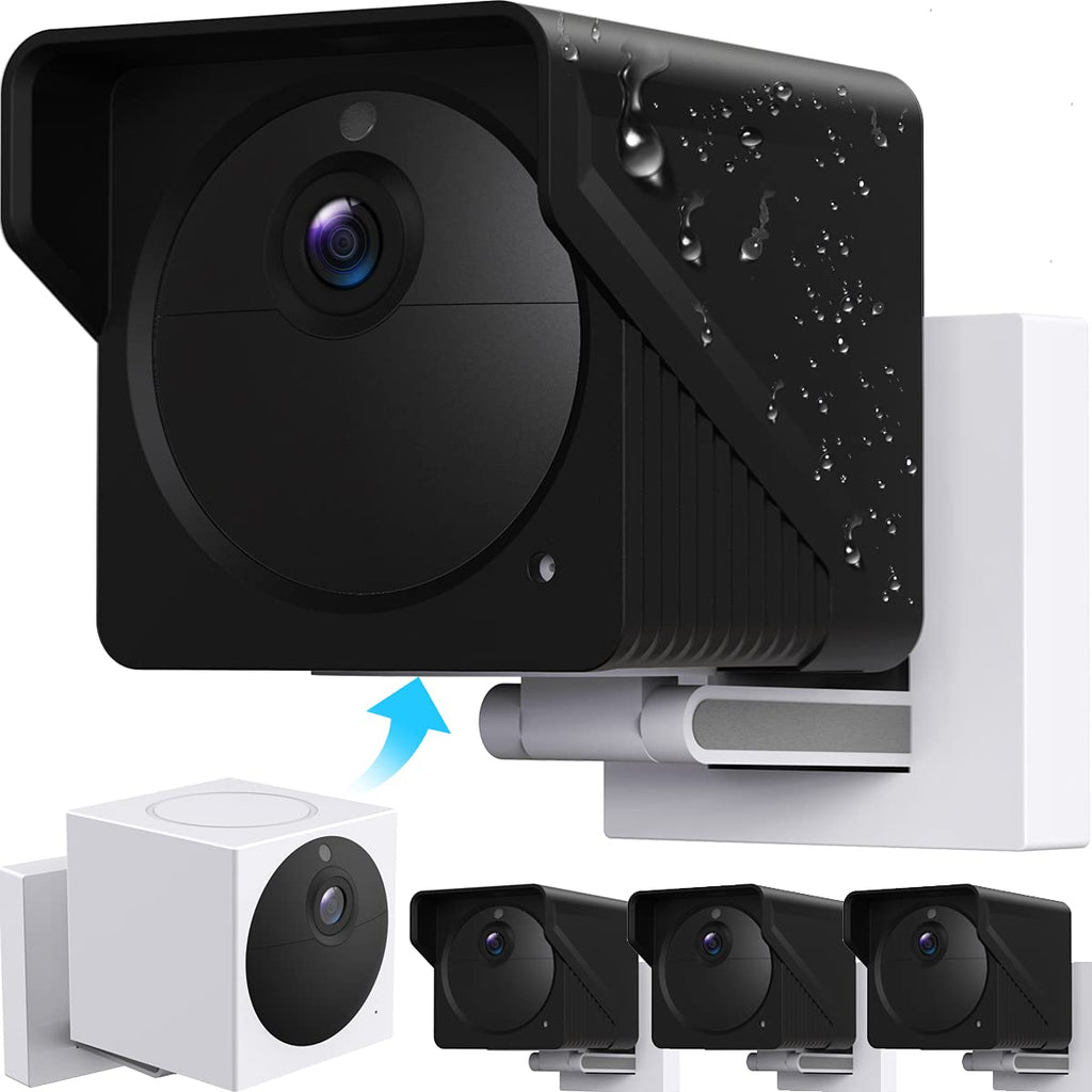  [AUSTRALIA] - Protective Silicone Skins for Wyze Cam Outdoor，Weatherproof Case/Cover Accessories for Wyze Outdoor Camera Wireless Smart Home Camera(Black 3 Pack) 3 Pack Black