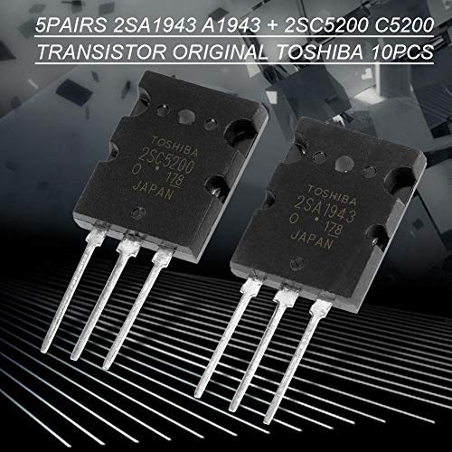 10Pcs 2SA1943 2SC5200 Bipolar Power Transistor High Power Matched Audio Transistor Silicon Precision Replacement Black - LeoForward Australia