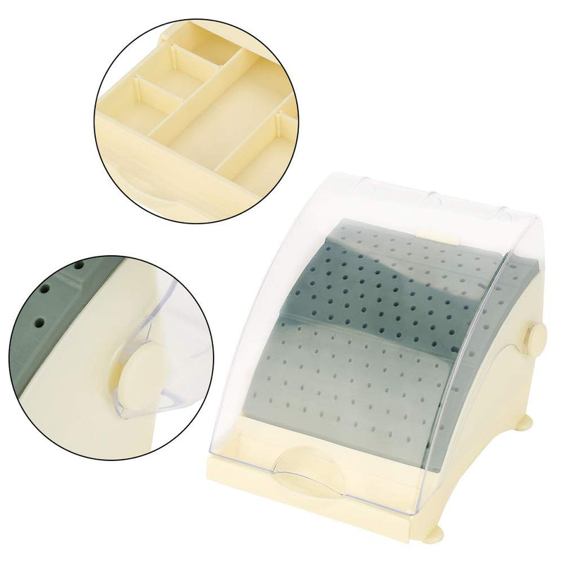  [AUSTRALIA] - 142 Holes Dental Bur Holder Case Disinfectant Box Autoclave Sterilizer Case with Pull-Out Drawer for Holding Dental Burs