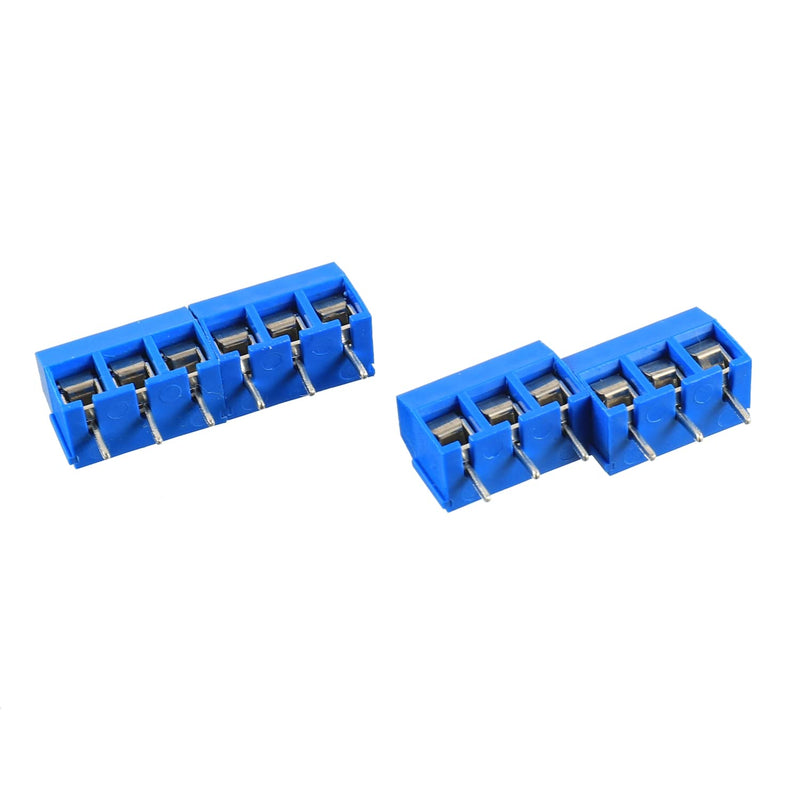  [AUSTRALIA] - BOJACK Blue 5MM 2-Pin & 3-Pin Pitch PCB Mount Screw Terminal Block Connector for Arduino and Home Electronics Projects(70pcs)