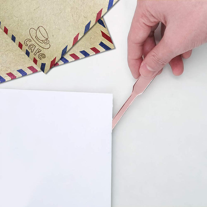  [AUSTRALIA] - 12pcs Letter Openers Envelope Slitter,maxin Sharp and Efficient Letter Opener Slitter Stainless Steel Lightweight Letter Openers with Safe Blade for Envelope,Package, Paper Cut