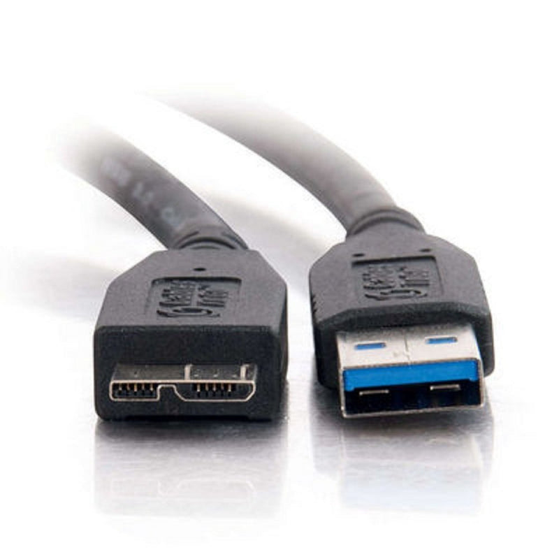 C2G USB Cable, USB 3.0 Cable, USB A to Mirco USB B Cable, 3.28 Feet (1 Meter), Black, Cables to Go 54176 USB A Male to Micro B Male 3.3 Feet - LeoForward Australia