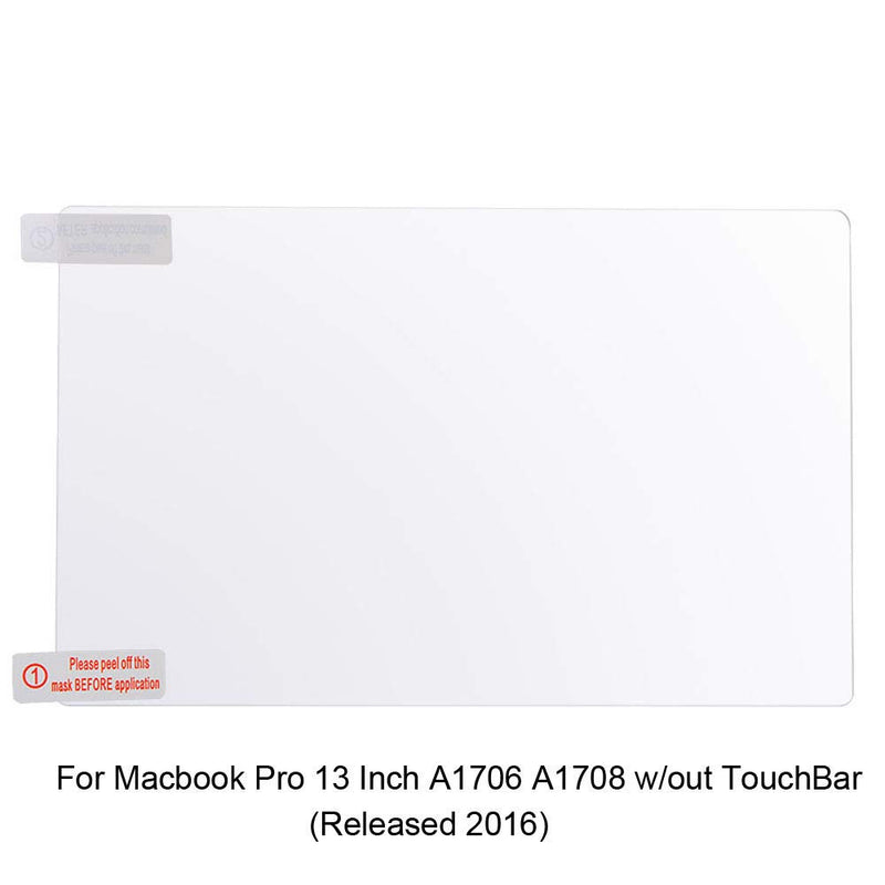(2 Pack) Clear Anti-Scratch Trackpad Protector Touchpad Cover Skin for Newest MacBook Pro 13 Inch with or Without TouchBar Model A2159 A1706 A1989 and A1708 Macbook Pro 13 Inch A1706 A1708 - LeoForward Australia