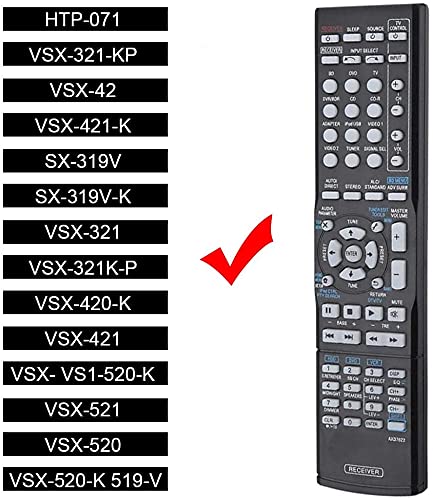  [AUSTRALIA] - Universal Remote Control for Pioneer AV Receiver, Remote for Pioneer HTP 071 VSX 321 KP VSX 42 VSX 421 K SX 319V SX 319V K VSX 321 VSX 321K P VSX 420 K VSX 421 VSX 519 V, etc