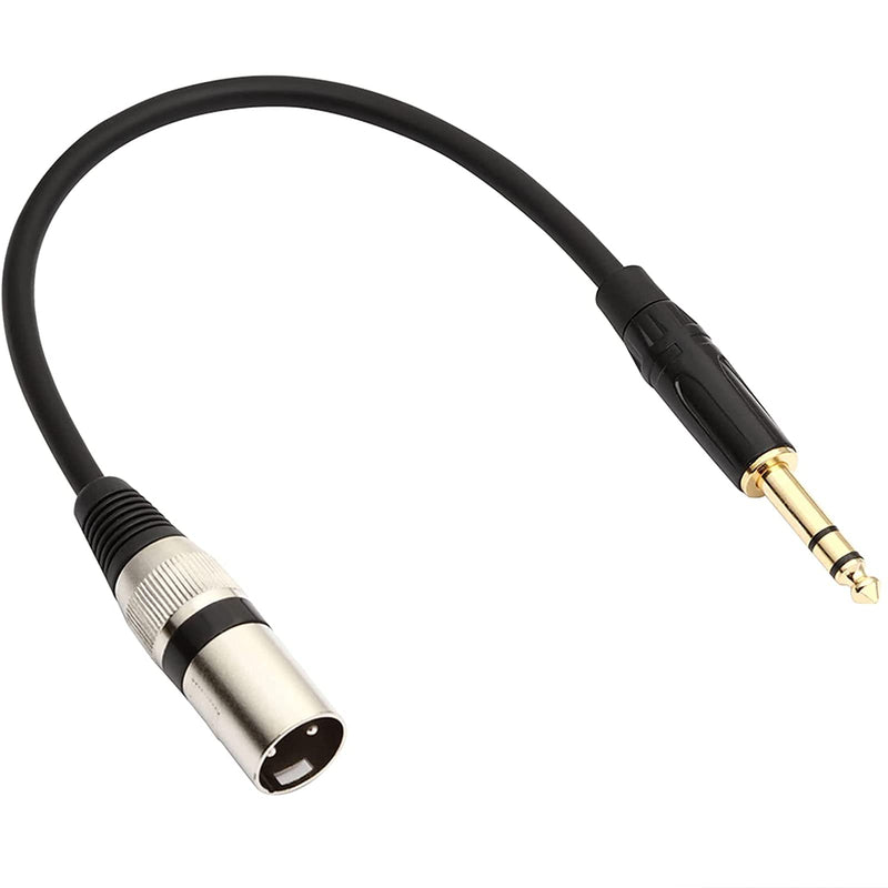  [AUSTRALIA] - Oluote 6.35mm (1/4 Inch) to XLR Male Balanced Signal Interconnect Cable, TRS Male to XLR Cable (1.5M/4.9FT) 1.5M/4.9FT