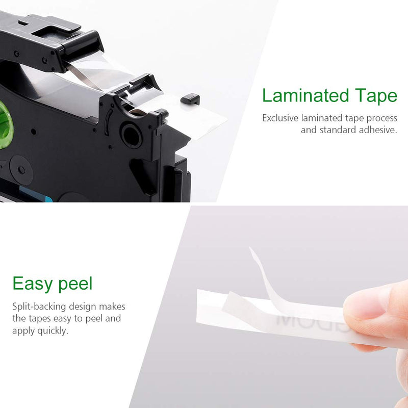  [AUSTRALIA] - Label KINGDOM Compatible Labels Replacement for Brother TZe-232 TZ-232 Red on White P Touch TZe Label Tape 12mm 0.47 Inch Laminated for PT-D210 PT-D400 PT-D200 PT-H110 Label Maker, 2-Pack