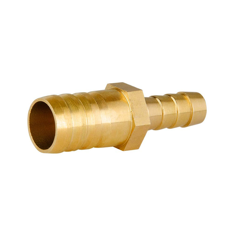  [AUSTRALIA] - Quickun Brass Hose Barb Reducer 3/4" to 3/8" Barbed Reducer Fitting Reducing Splicer Mender Union Adapter for Air Water Fuel 3/4-3/8 1