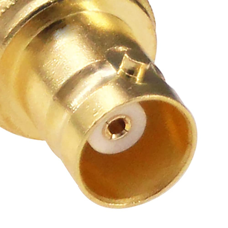  [AUSTRALIA] - RFaha 5pcs SMA Female to SMA Female RF Coax Adapter SMA to BNC Gold Plated Coaxial Connector(F43-5)