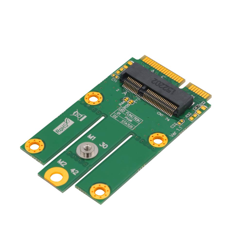  [AUSTRALIA] - M.2 (NGFF Key E) to MPCIe (PCIe+USB) Adapter pcie WiFi Card m.2 pcie Adapter