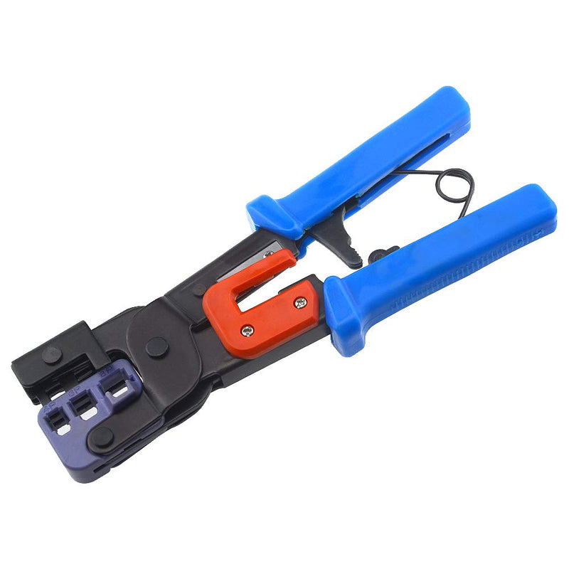  [AUSTRALIA] - BXQINLENX Professional Multi-function Wire Crimper telephone tool crimps cable wire stripper wire crimper and cuter for 8P8C(RJ-45) 6P2C 6P4C 6P6C RJ-11 RJ-22（4P2C 4P4C）handset modular plug