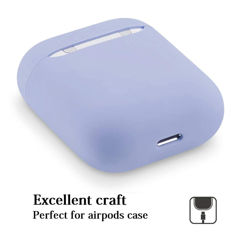  [AUSTRALIA] - ZLZB AirPods Case, Airpods Accessories,AirPods Case Protection No Keychain,Airpods Silicon Case,Ultra-Thin Soft Airpods Cover Skin Compatible with Airpods 1 & AirPods 2(Sky Blue) Sky Blue