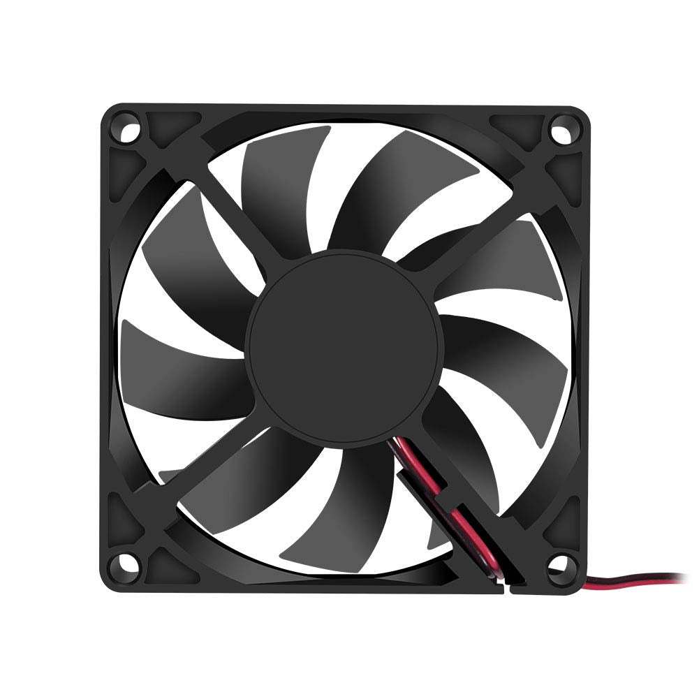  [AUSTRALIA] - Dorhea 80x80x15mm Fan 12V 2Pin DC 8015 Brushless Cooling Case Fan for Cooling PC Computer Case CPU Radiator Cooler Fan 2Pin