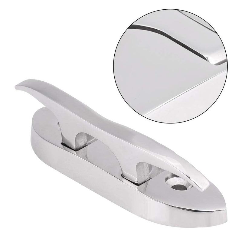  [AUSTRALIA] - Acouto Boat Cleat 4.5inch Marine Boat Flip Up Folding Cleat Dock Cleat Hideaway Boat Cleat 316 Stainless Steel