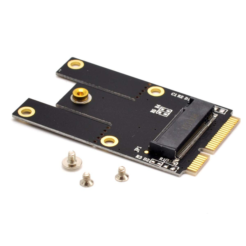  [AUSTRALIA] - Deal4GO NGFF M.2 (Key-A+E/Key-E) to Mini PCI-E Express Adapter Converter Full Size/Half Size mPCIe Slot for Intel AX201 AX200 9260 8265 8260 7260 WiFi Card