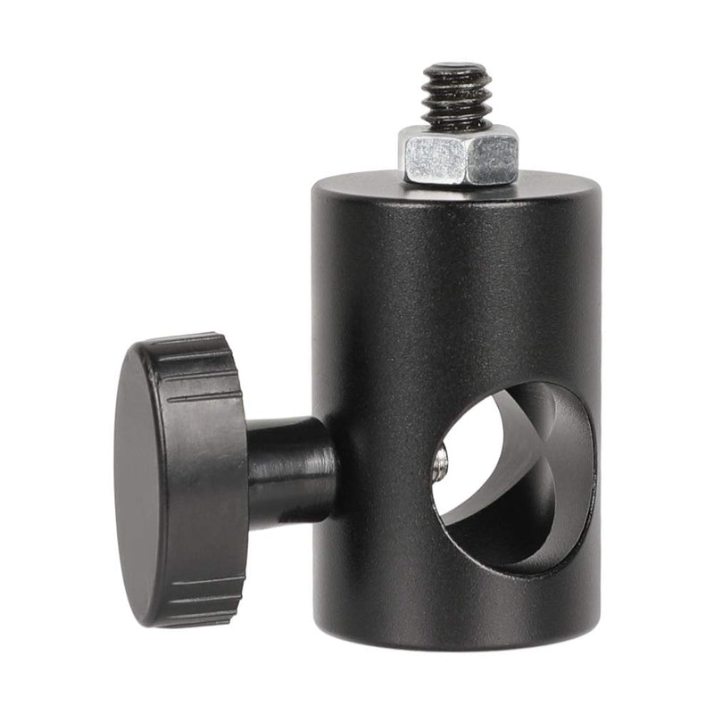  [AUSTRALIA] - CAMVATE 16mm Light Pole Stand Head Mount + Super Clamp with Mini Ball Head + Light Stand Mount Articulated 1/4''-20 Mini Ball Head