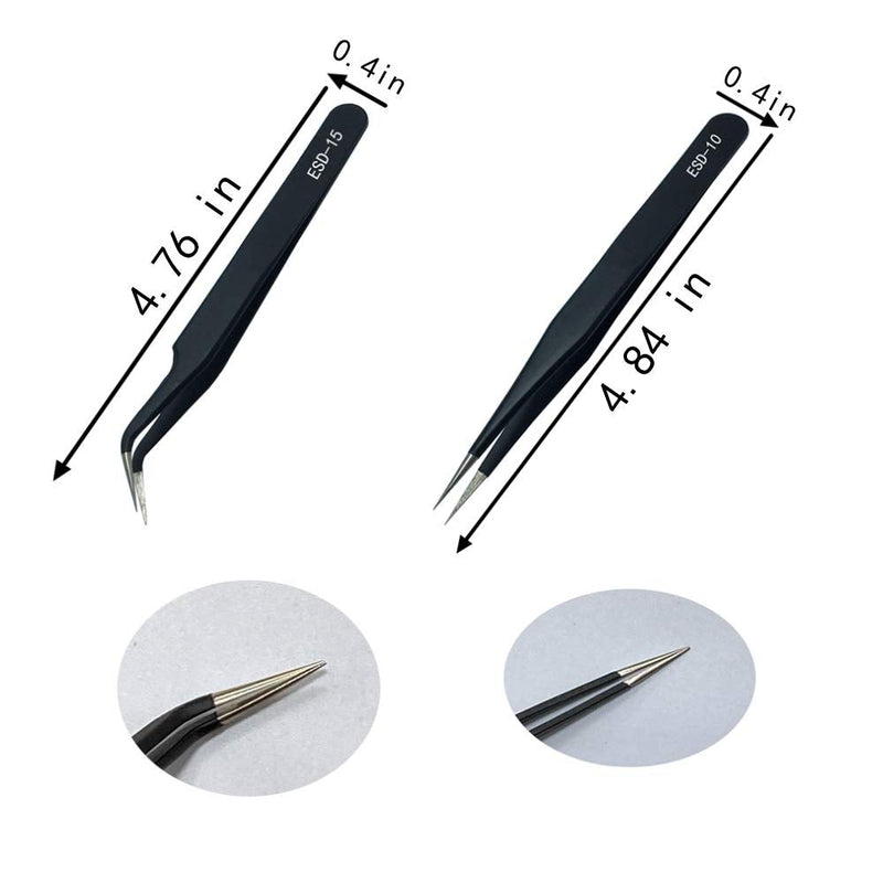  [AUSTRALIA] - Professional welding auxiliary tools 6 double-sided repair tools, 2 precision tweezers, soldering iron accessories DIY accessories, suitable for electronic repair and welding