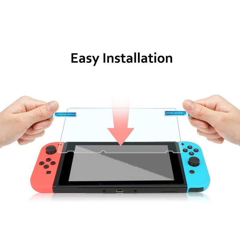 MAEXUS 2 Pcs Switch Screen Protector Tempered Glass Premium HD Clear Anti-Scratch Screen Protector for Nintendo Switch - LeoForward Australia