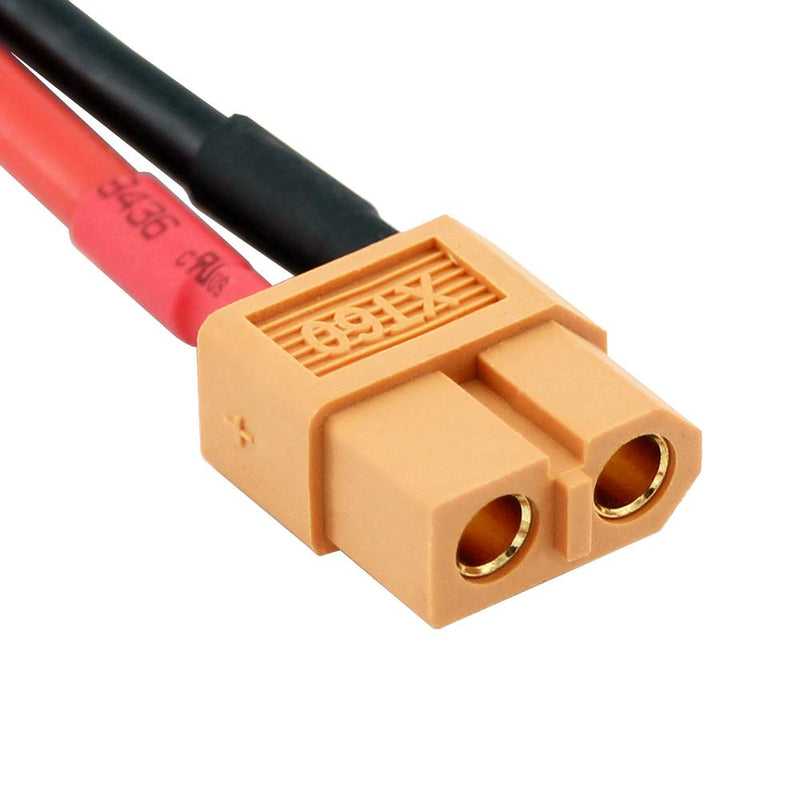  [AUSTRALIA] - 5pcs XT60 / XT-60 Female Connectors w/ 10cm 14awg Wire for Turnigy / Zippy(BDHI-25)