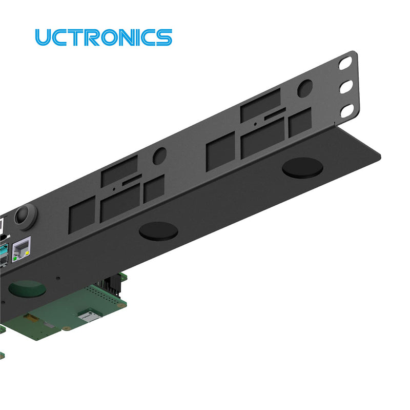  [AUSTRALIA] - UCTRONICS Blank Covers for Ultimate Raspberry Pi 1U Rackmount, 2-Pack