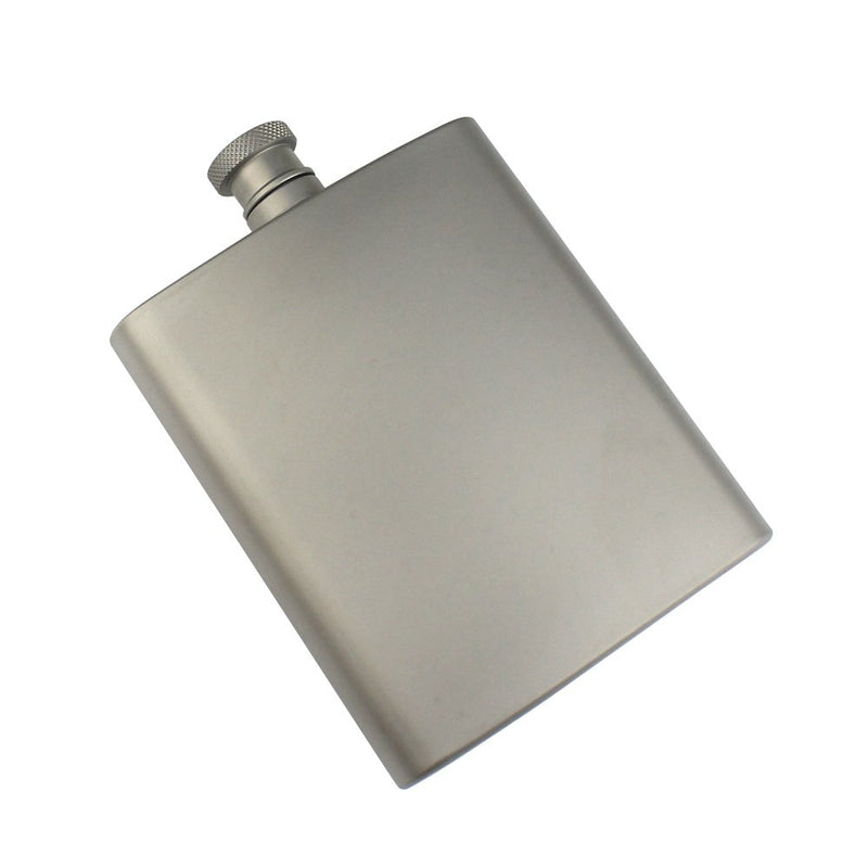  [AUSTRALIA] - Classic Style Titanium Hip Flask Alcohol Drink Bottle Outdoor Camping Party Alcohol Flask 7 oz