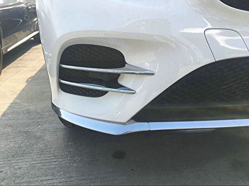  [AUSTRALIA] - Fit For Mercedes Benz GLC GLC300 GLC-Coupe 2016 2017 2018 2019 Front Corner Mesh Grill Molding Cover Trim Chrome - Just Fit the model with Fin