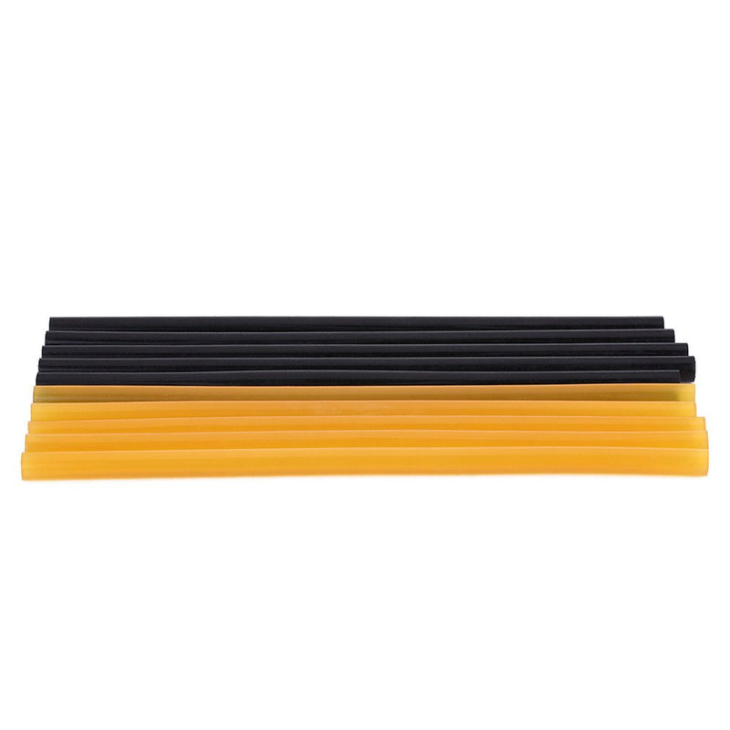  [AUSTRALIA] - Keenso 10Pcs Hot Melt Glue Sticks Paintless Dent Repair Tools for Car Repair Dent Removal Repair Tool Kits 11mm270mm - 5 Packs Black & 5 Pack Yellow