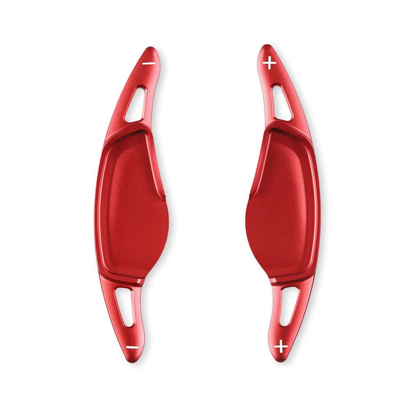 Aluminum Alloy Shift Paddle Blade Car Steering Wheel Paddle Shifter Extension Cover For BMW X3 G01 X4 G02 X5 G05 3 Series G20 5 Series G30 G31 G38 6 Series G32 GT 7 Series G11 G12 (Red) Red - LeoForward Australia