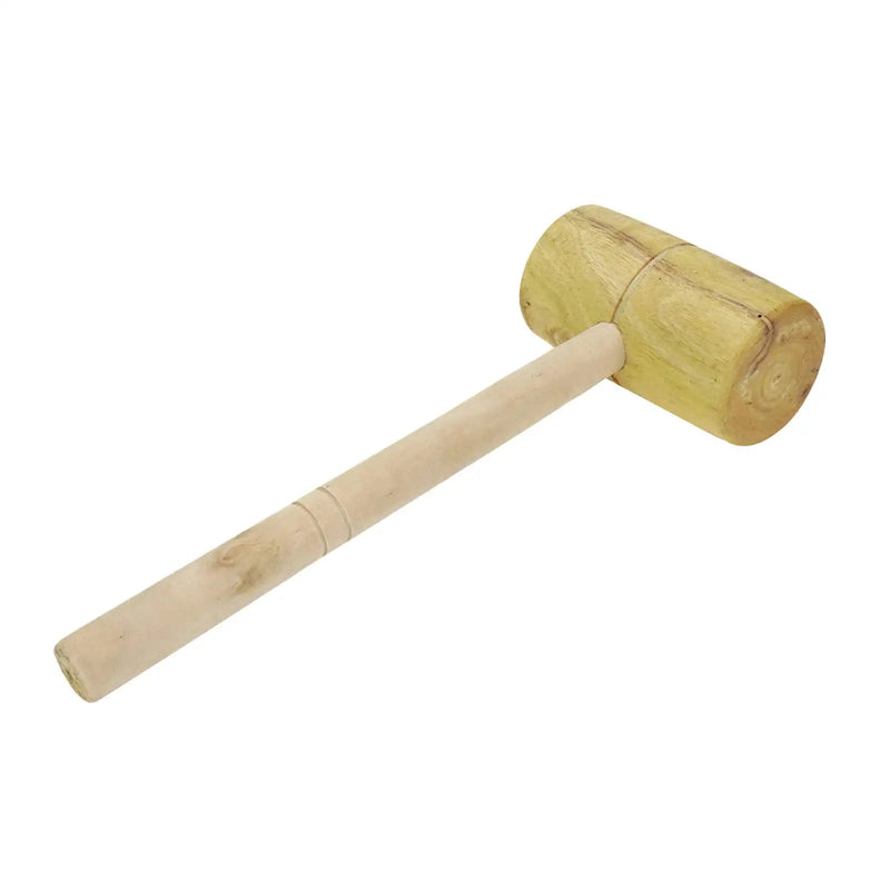  [AUSTRALIA] - Bitray Wood Hammer Cross-stitch Mold Wood Mallet Wood Barrel Shaped Mallet Woodworking Hand Tool