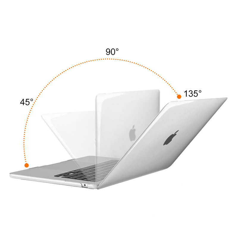  [AUSTRALIA] - MOSISO Compatible with MacBook Air 15 inch Case 2023 Release A2941 M2 Chip with Liquid Retina Display Touch ID, Plastic Hard Shell&Keyboard Cover&Screen Protector&Storage Bag, Crystal Clear