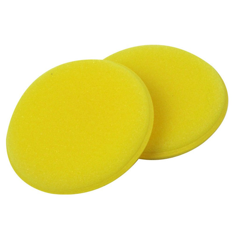  [AUSTRALIA] - VORCOOL 6pcs Wax Applicator Foam Sponge Polish Pad Ultra-soft Cleaning Tool for Clean Car Vehicle Auto Glass(Yellow)