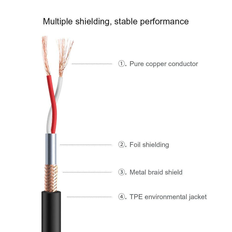  [AUSTRALIA] - TraderPlus 2 Pack 6 ft XLR Male to Female Microphone Cable