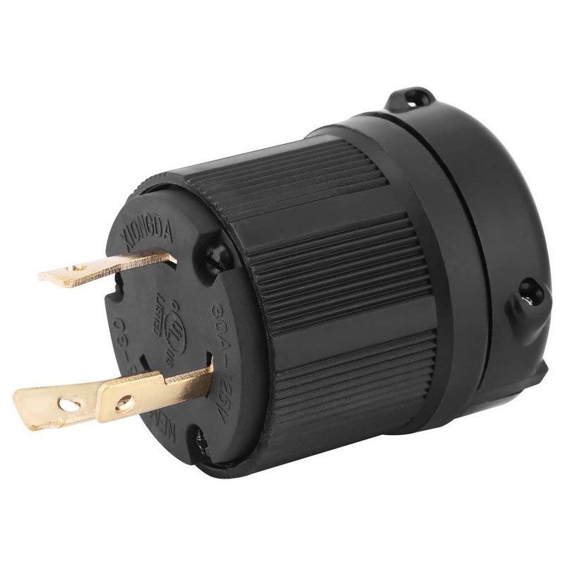  [AUSTRALIA] - NEMA L5-30P 30 Amp 125 Volt Twist Lock Male Plug USA 3 Pole Industrial Grade Grounding 3-Prong Power Generator Plug