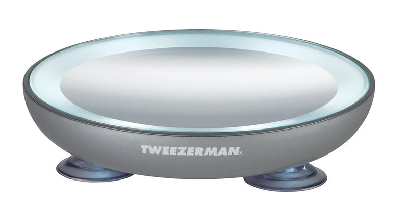 Tweezerman Led Mini Mirror, 4.22" Diameter - LeoForward Australia