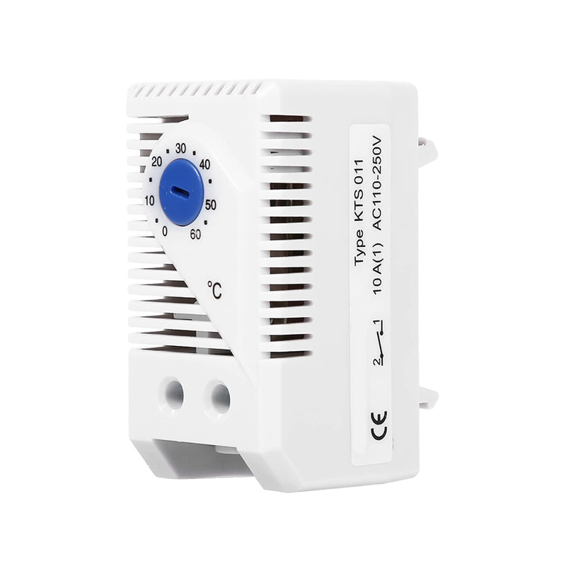  [AUSTRALIA] - 0-60℃ Adjustable Mechanical Thermostat Compact Electric Mechanical Temperature Controller Switch (Blue Button) Blue Button
