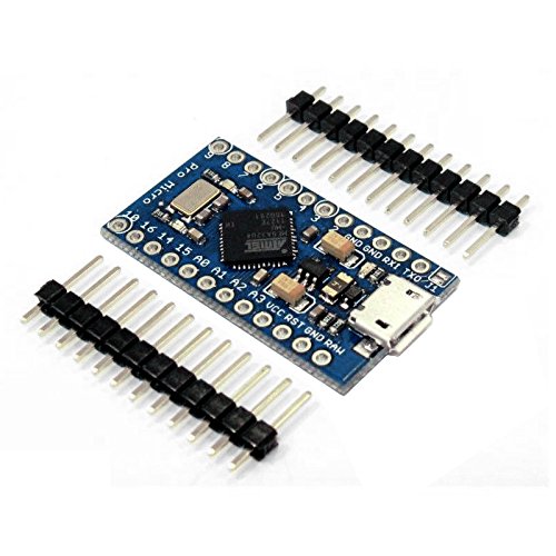  [AUSTRALIA] - OSOYOO Pro Micro ATmega32U4 5V/16MHz Module Board with 2 Row pin Header Replace with ATmega328 Pro Mini for Arduino Pro Micro board for Arduino