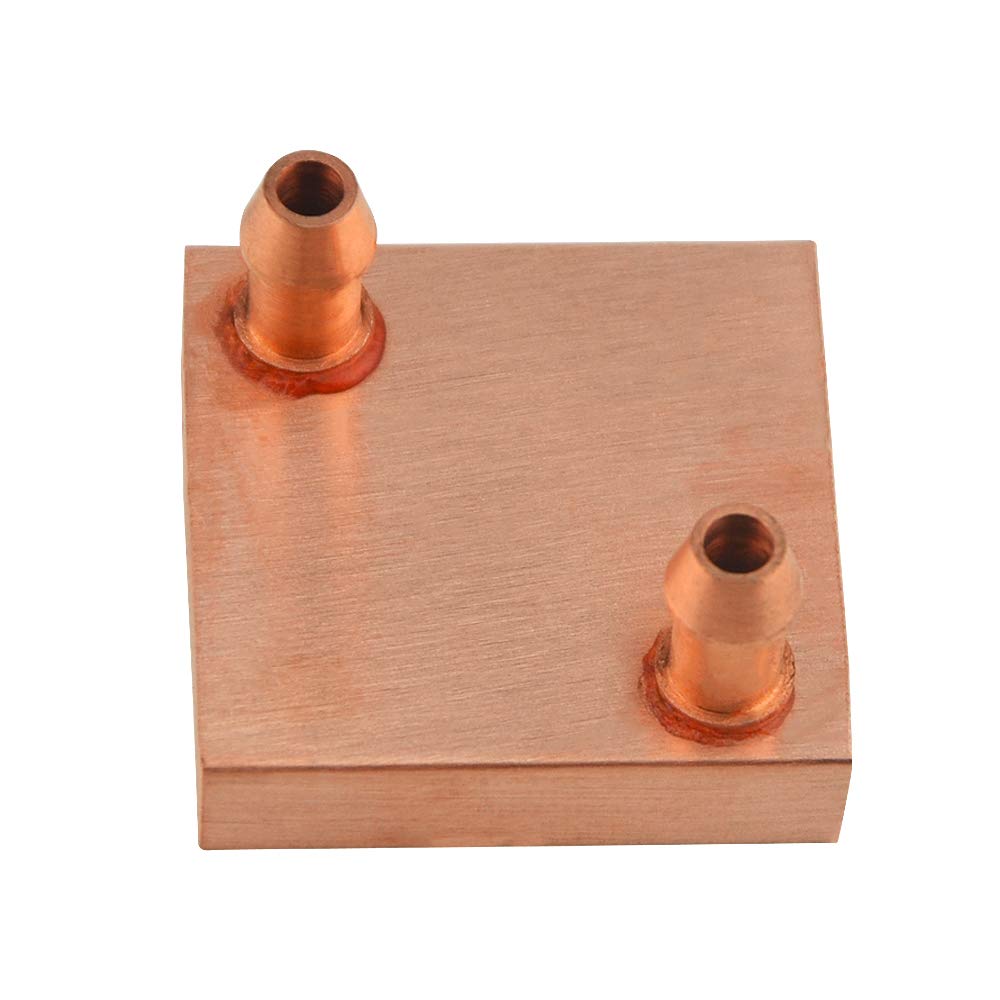  [AUSTRALIA] - BXQINLENX Pure Red Copper Water Cooling Block for CPU Graphics Radiator Heatsink 40x 40mm