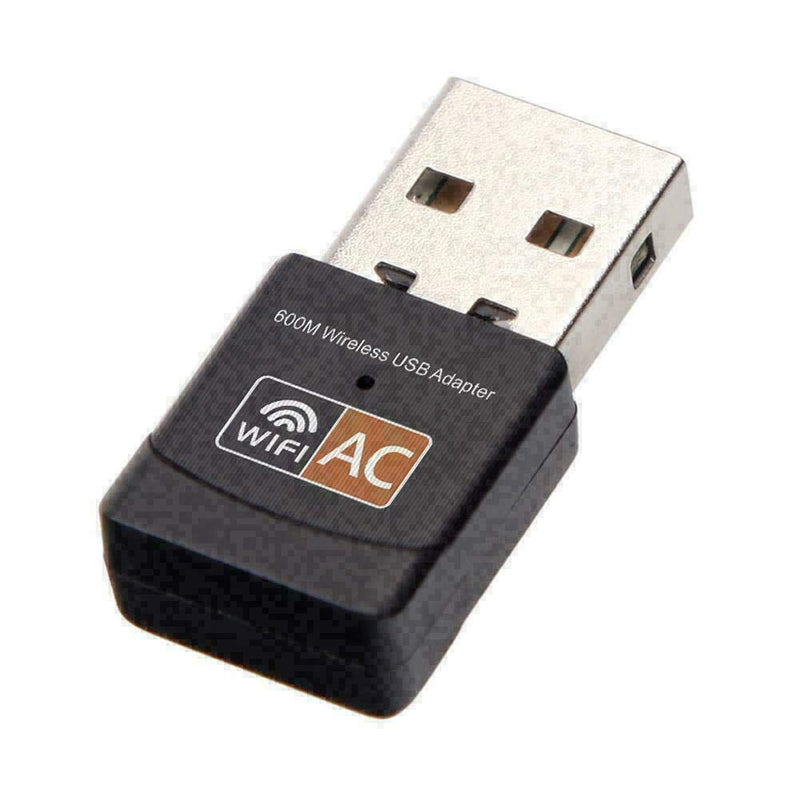  [AUSTRALIA] - USB WiFi Adapter, AC600 Mbps Dual Band 2.4/5Ghz Wireless USB Mini WiFi Network Adapter 802.11 Mini Wireless for Laptop/Desktop/PC, Support Desktop Laptop MAC Book Windows Notebook