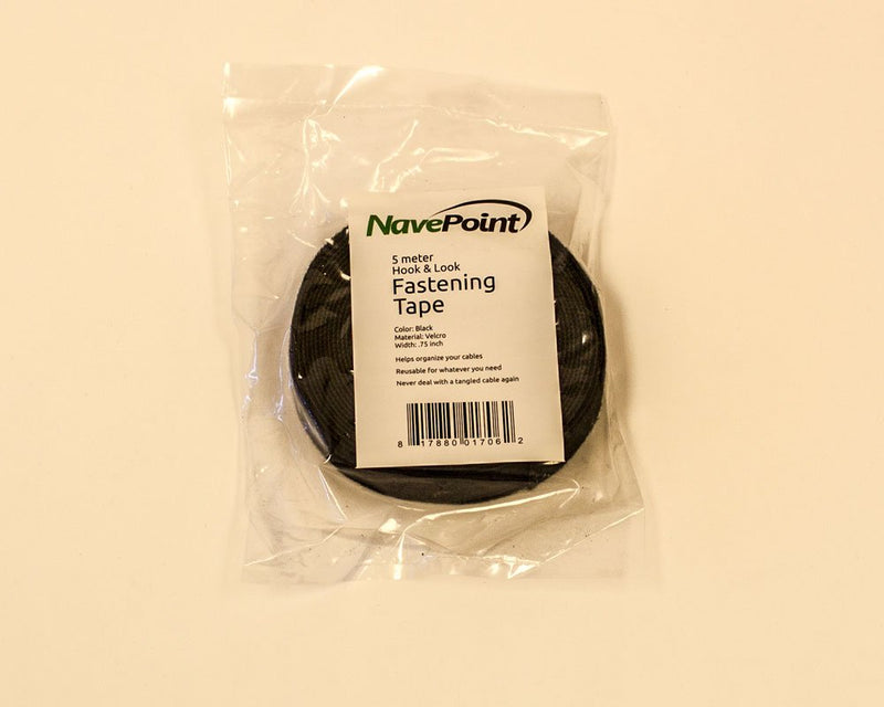  [AUSTRALIA] - NavePoint 3/4 Inch Roll Hook and Loop Reusable Cable Ties Wraps Straps - 5M 15ft