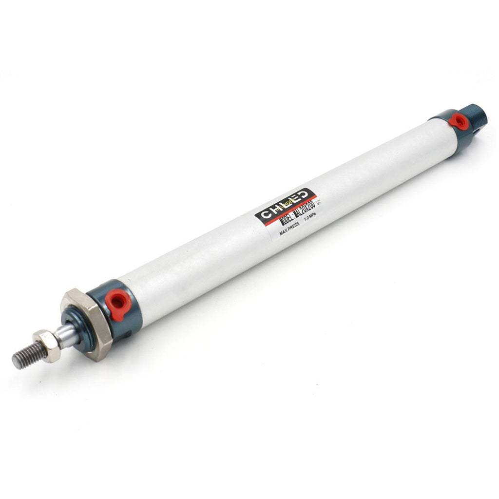  [AUSTRALIA] - Baomain Mini Air Cylinder MAL 25 X 200 Single Male Thread Rod Dual Action 25 Bore 200 Stroke