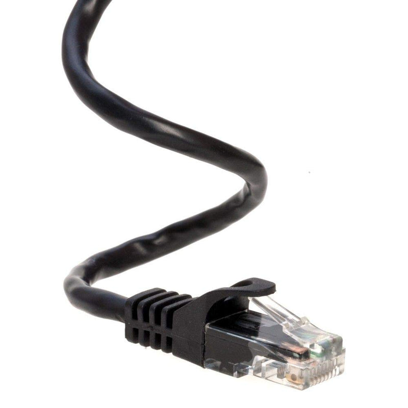 Cables Direct Online 75ft Black Cat5e Ethernet Network Patch Cable Internet Wire for Modem, Router, Pc, TV, Consoles - LeoForward Australia