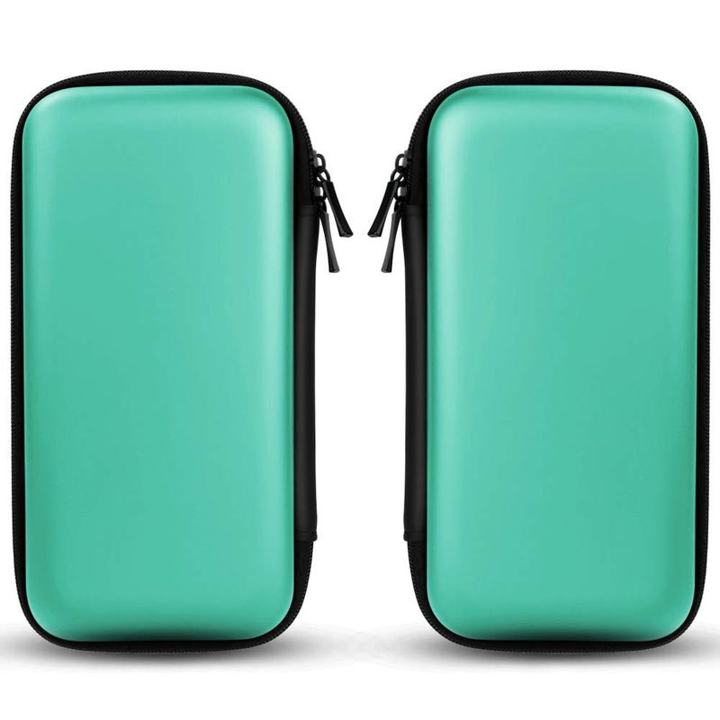  [AUSTRALIA] - iMangoo Shockproof Carrying Case Hard Protective EVA Case Impact Resistant Travel 12000mAh Bank Pouch Bag USB Cable Organizer Earbuds Sleeve Pocket Accessory Smooth Coating Zipper Wallet Mint