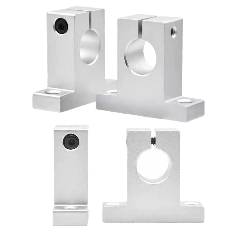  [AUSTRALIA] - SamIdea Pack of 4,SK20 Aluminum Linear Motion Rail Clamping Guide Support for 20mm Dia Shaft