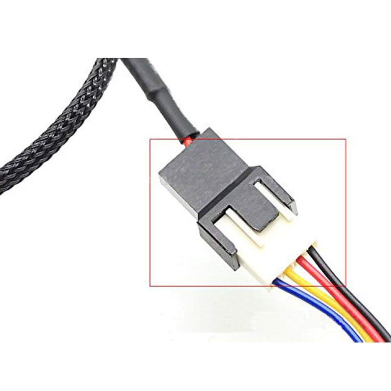  [AUSTRALIA] - 2 Pack SATA to 3 Pin / 4 Pin PMW 12V PC Case Fan Power Adapter Cable, 3-Pin or 4-Pin (PWM Connector) to 15 Pin SATA Computer Cooler Cooling Fan Power Cable