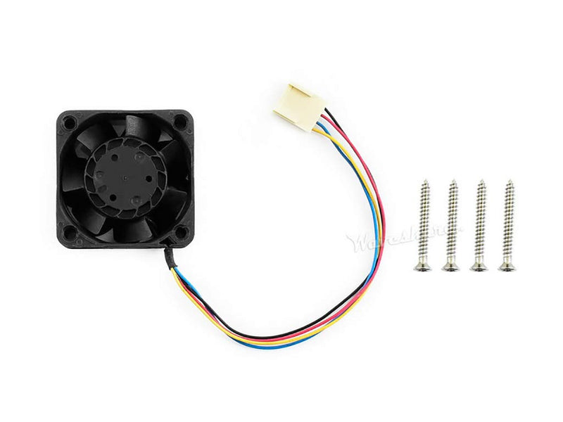  [AUSTRALIA] - Dedicated Cooling Fan for NVIDIA Jetson Nano Developer Kit PWM Speed Adjustment Stong Cooling Air 4PIN Reverse-Proof Connector 5V 40mm×40mm×20mm Fan-4020-PWM-5V for Jetson Nano