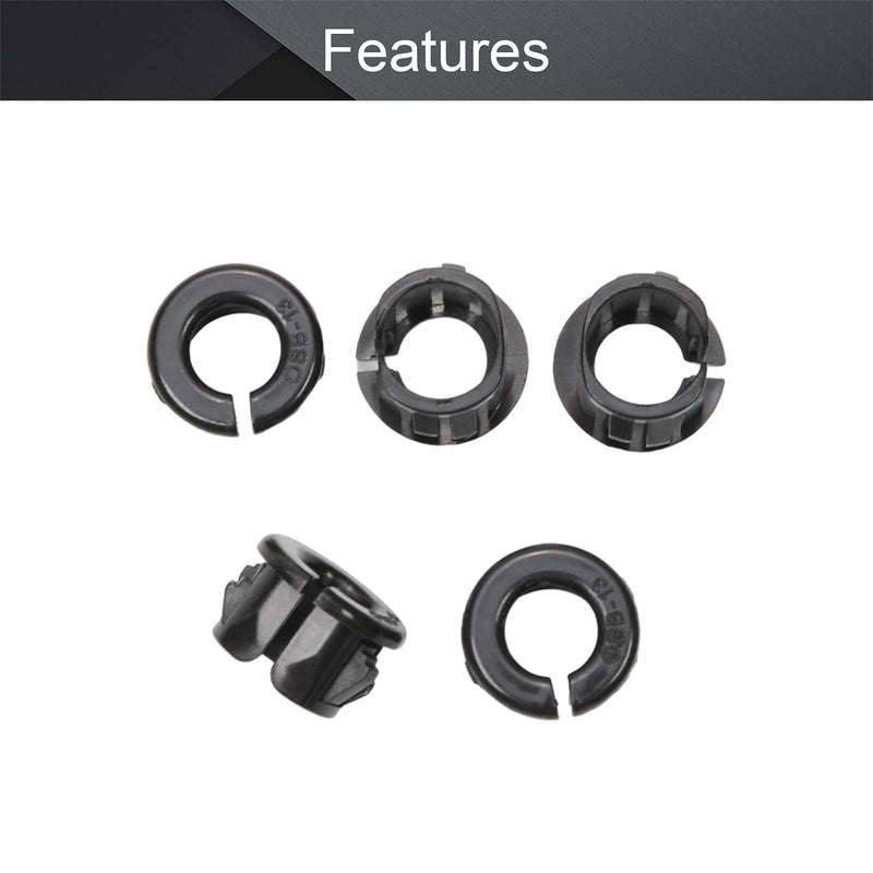 Fielect Hole Plugs OSB-13 Black Nylon Snap in Cable Hose Bushing Grommet Protector Round Snap Panel Locking Hole Plugs Cover Black 13mm 200Pcs Model:OSB-13 - LeoForward Australia