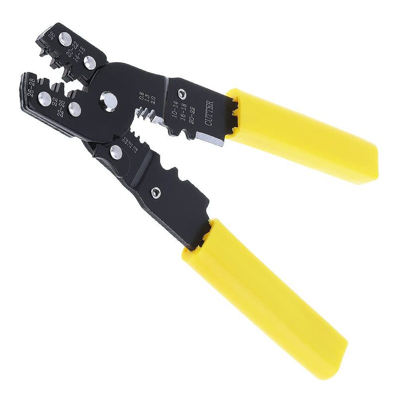  [AUSTRALIA] - OriGlam Wire Crimper, Wire Cutter, Wire Stripper, Crimper, Cutter Electrical Multi-Tool, Network Cable Cutting Stripping Crimper for Video, Telecom, Datacom